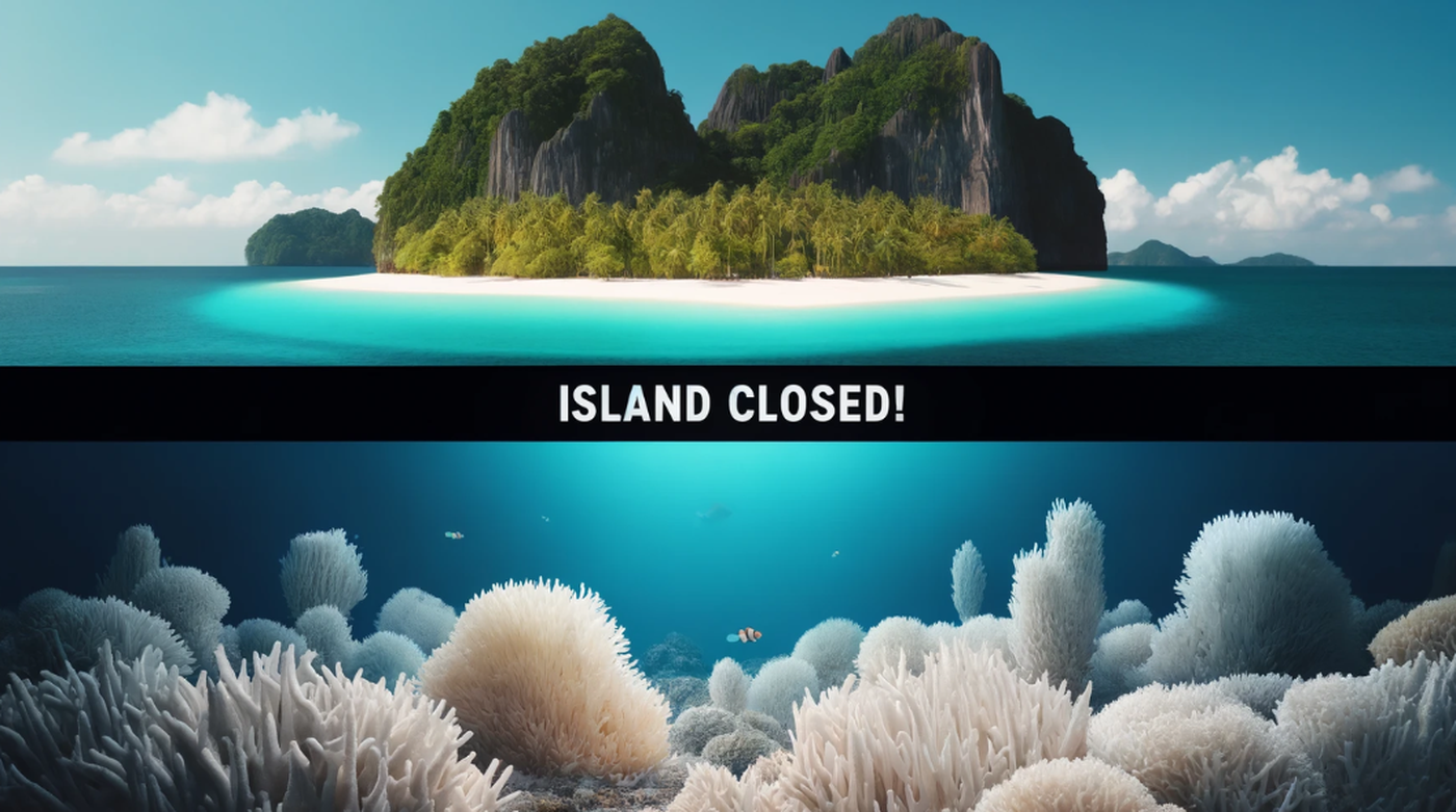 Pling Island Closed Due to Coral Bleaching