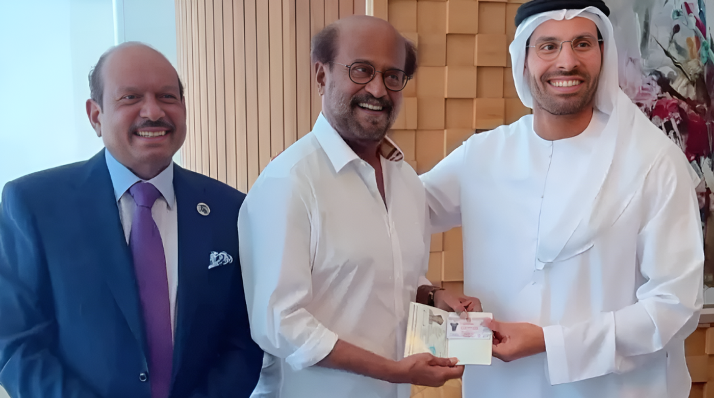 UAE Awards Golden Visa to Actor Rajinikanth