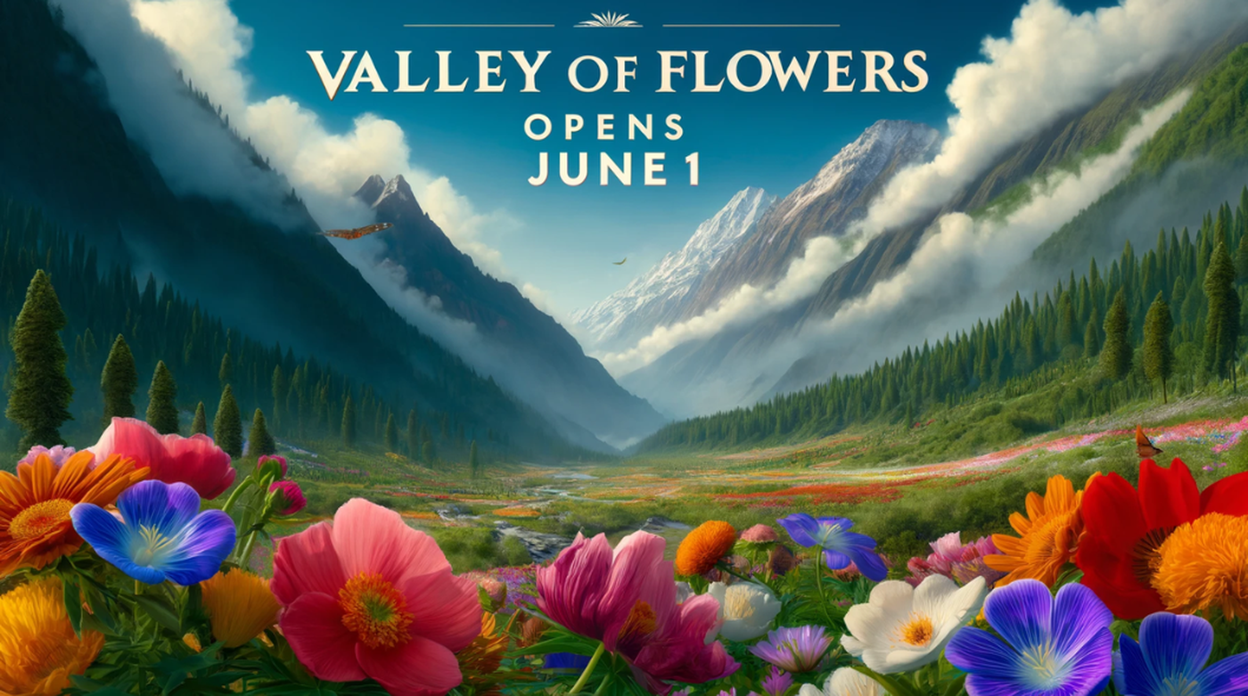 Valley of Flowers in Uttarakhand Opens June 1