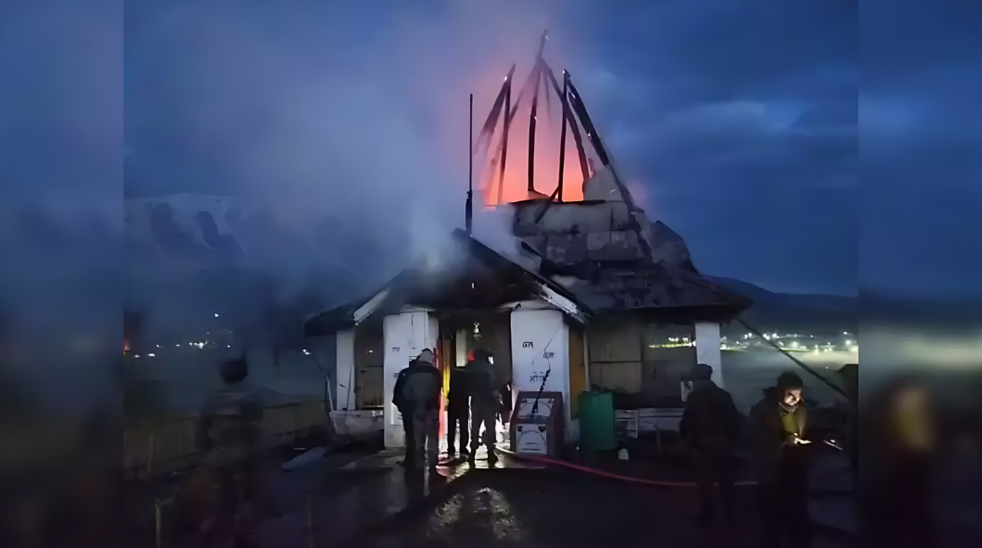 Fire Destroys Historic Maharani Temple in Gulmarg