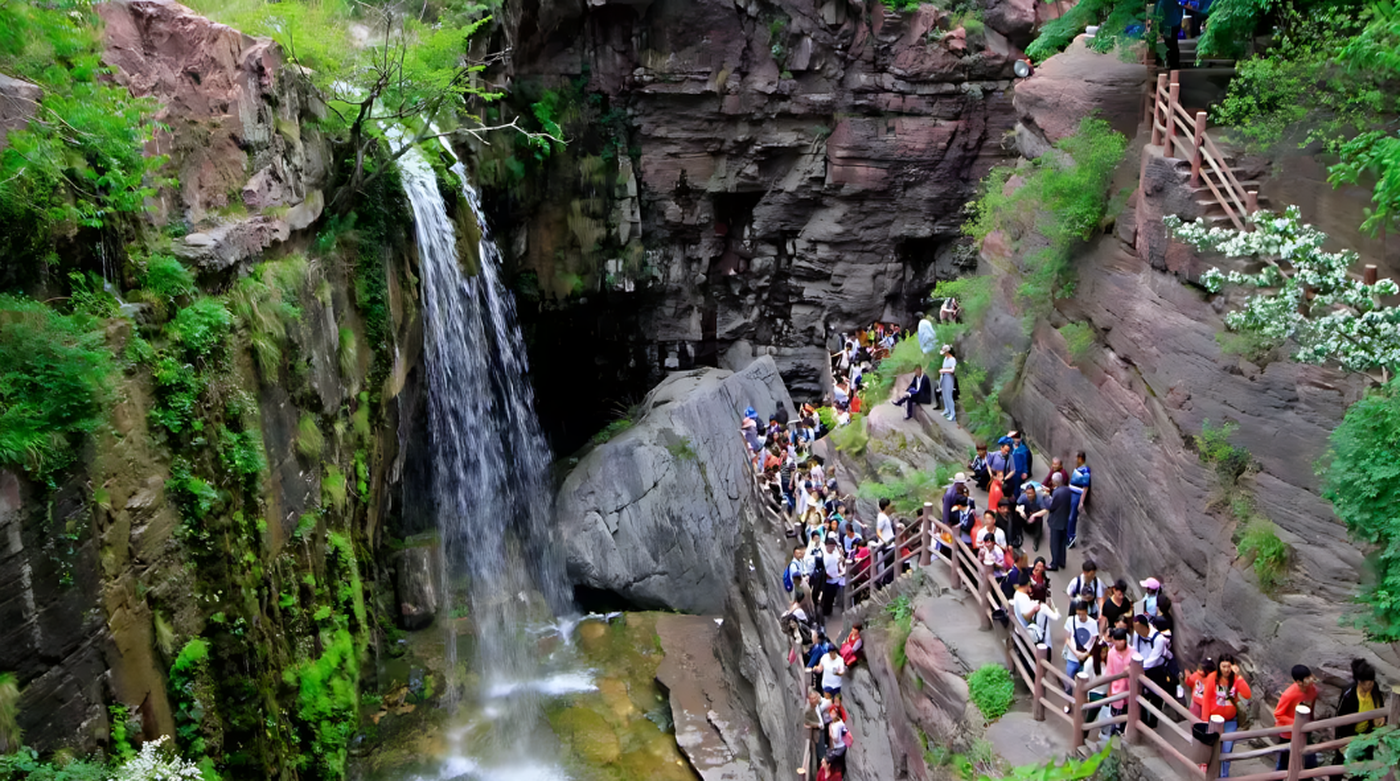 Viral Video Shows China’s Famous Waterfall Using Pipes