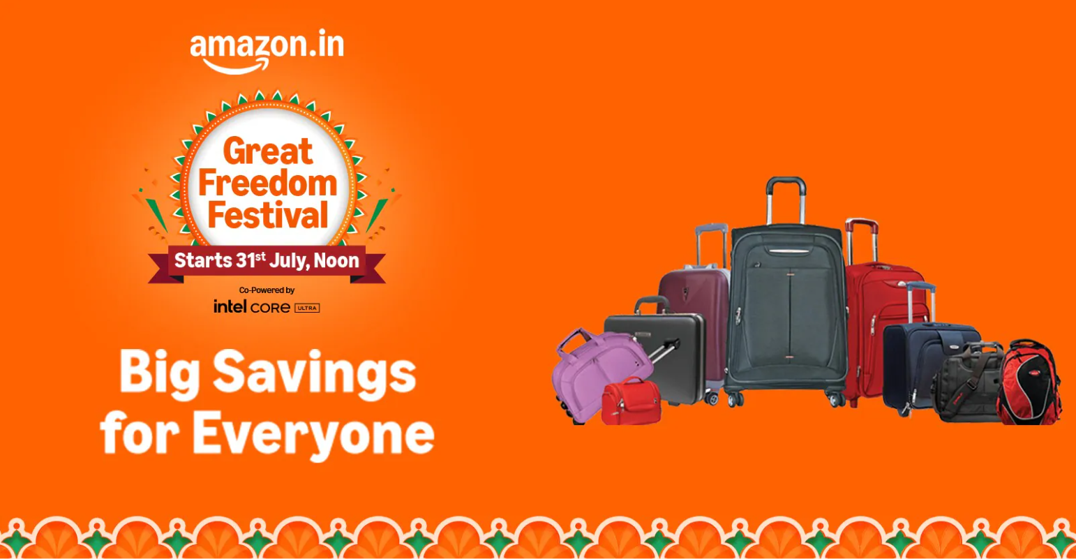 Amazon Great Freedom Festival Offers Up to 80 Percent Off on Top Trolley Luggage Sets