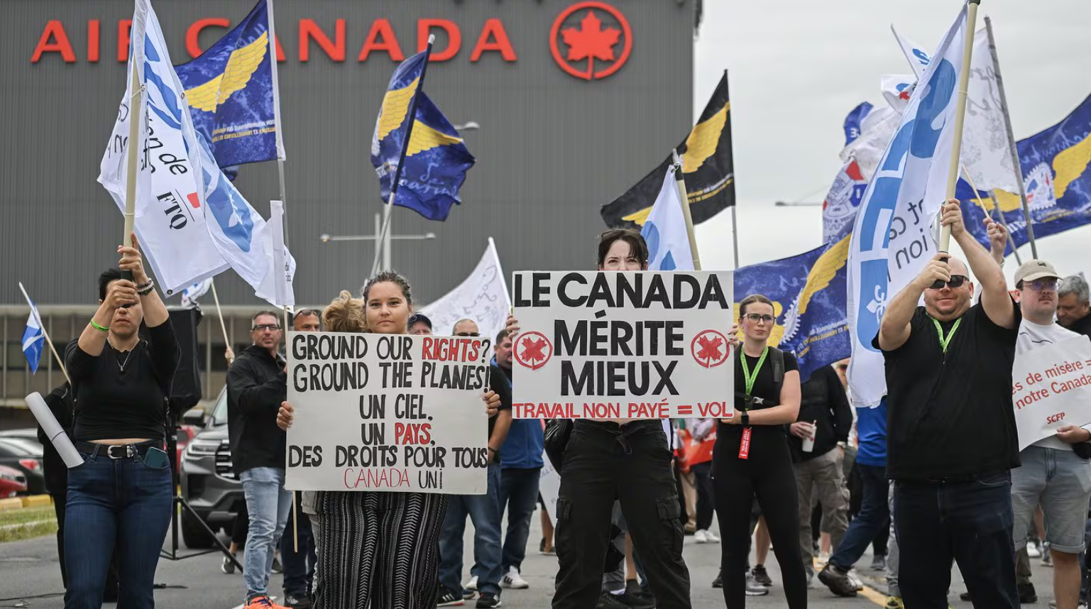 Air Canada Delays Restart as Flight Attendants Union Defies Return Order