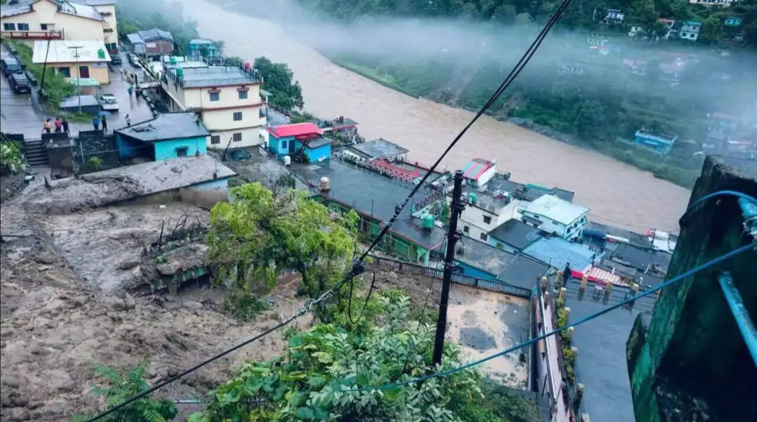  Heavy Rains Cause Flash Floods In Chamoli’s Tharali, Two People Missing