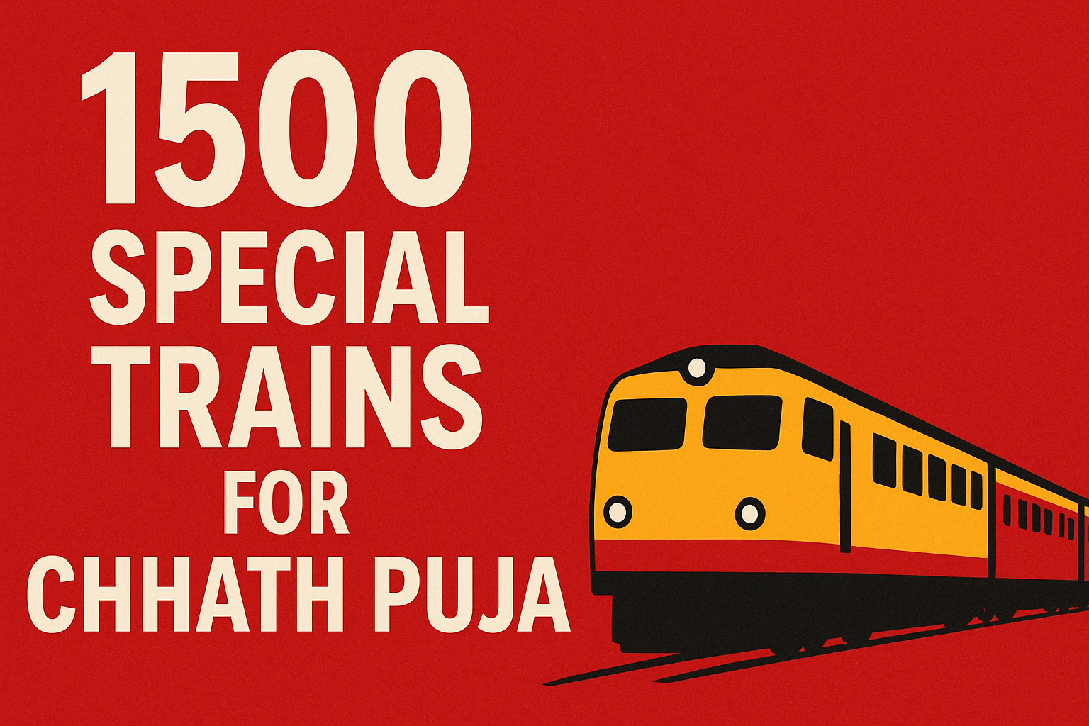 Chhath Puja 2025 Indian Railways To Run 1500 Special Trains To Manage Festive Rush