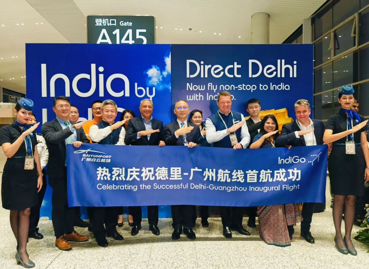 IndiGo Launches Daily Delhi–Guangzhou Flights, Strengthening India–China Connectivity