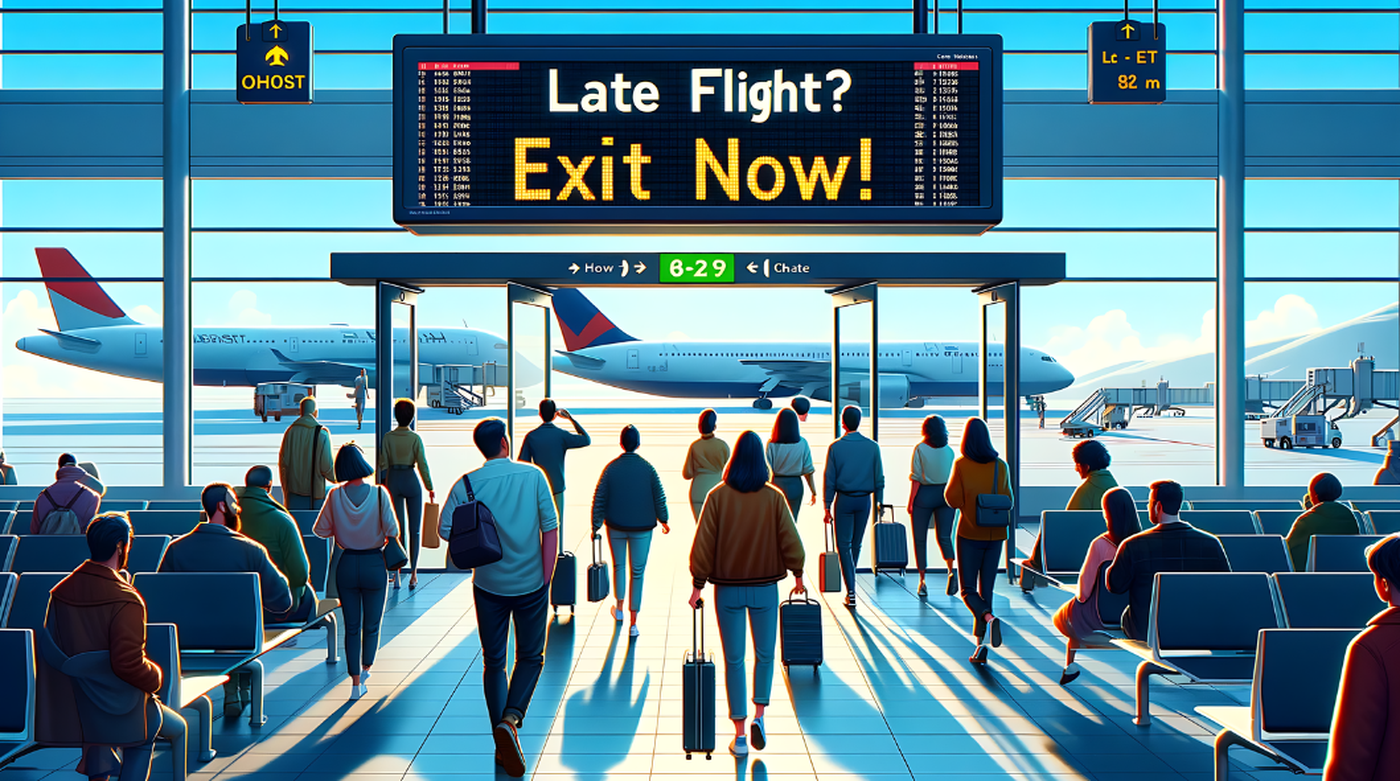 Late Flight? Departure Gate Exit Now Allowed!